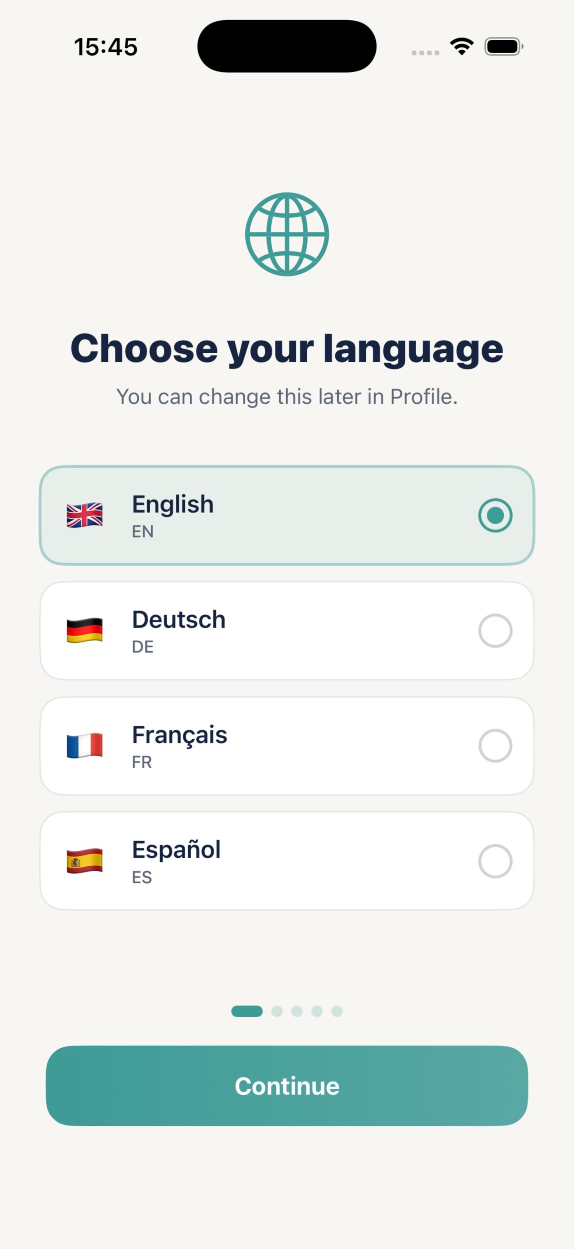 MetroMuse choose your language
